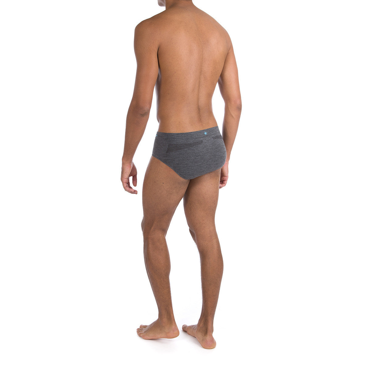 Men's Runderwear Merino Running and Multi Sport Brief / Pants Grey 4